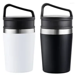 Mugs 350ML Stainless Steel Water Cup Coffee Mug With Creative Lid For Home