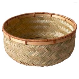 Dinnerware Sets Basket Dried Fruit Storage Woven For Home Household Bread Baskets Serving Kitchen Tray