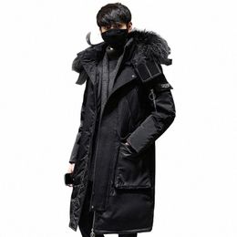 men's Winter Warm Jacket Canada Thick Casual Hooded Lg Down Windbreaker Men Coat Brand Oversized Black Windproof Men Parkas o3MM#