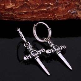 Stud Earrings Original Design Crucifix Finely Ground Arrow Nordic Teen Odin Amulet Men's Stainless Steel Jewelry