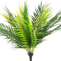 Decorative Flowers 1pcs Artificial Palm Leaves Tropical Plants Faux Fake Fronds Plant For Home Kitchen Party Arrangement Wedding Decoration