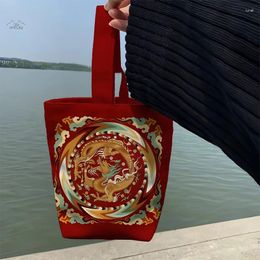 Storage Bags Dragon Year Spring Festival Handheld Walking Bend Large Capacity Versatile Bucket Bag Wrist