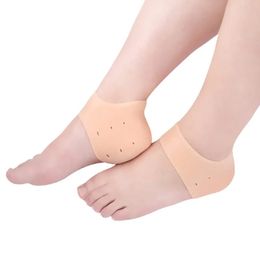 2024 1pair Silicone Foot Skin Care Protector Moisturising Gel Against Peeling Prevent Dry Skin Washable Heel Socks Soft Heel Socks Fo for