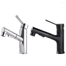 Bathroom Sink Faucets Pull Out Basin Faucet Rinser Sprayer Gargle Brushing 3