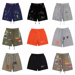 mens Shorts Zuma fi fitn clothing French Logo Gym Galleryse De pts summer clothes men Casual Sports Shorts Designer Colourful Ink-jet French Cl 47Vd#