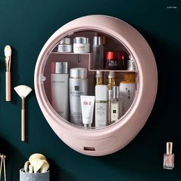 Storage Boxes Bathroom Wall-Mounted Makeup Organizer Cosmetic Box Jewelry Large Capacity Shelf