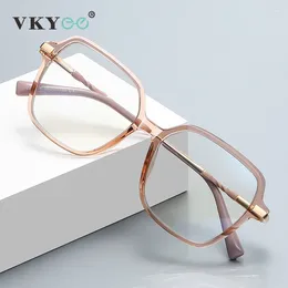 Sunglasses VICKY Geometric Simple Square Large Frame Women's Glasses Anti-Blue Light Reading Customizable Prescription PFD2211