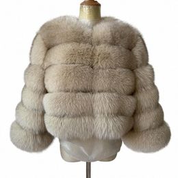 kejinyuan Winter Woman Real Fox Fur Coat Women's Coats Natural Jackets Warm Leather Vest 2022 r0jV#