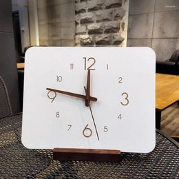 Table Clocks Wooden Home Decorations Digital Electronic Modern Living Room Bedrooms Fancy Old Style Saat Decor