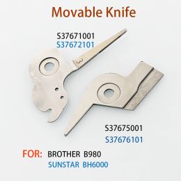 Machines Sewing Machine Parts Thread Trimmer Mechanism Movable Knife S37671001 S37675001 For BROTHER B980 SUNSTAR BH6000
