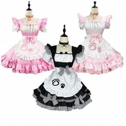 sexy Maid Cosplay Costumes Anime Sweet Cat Girl Skirt Black White Pink Cute Lolita Dr Carnival Party Apr Waitr Outfits G0pU#