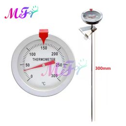 Gauges 40PCS/Lot 300MM Food Thermometer For Cake Candy Fry BBQ Food Meat Temperature Tester Water Household Oil Thermometers