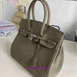 Hremms Birkks Designer Shoulder bags online shop 2024 New Canvas Bag Business Computer Neutral Womens Accessories Crossbody Single With Real Logo