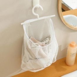 Storage Bags Handbag Organiser Mesh Hanging Portable Clothespin Multifunction Fruit Holder Multi-purpose With Hook White Peg Travel