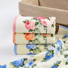 Towel 32 Strands Soft Peony Flower Cut Pile Printing Towels Quick Dry Bathroom Facecloth Home Textile El Supplies