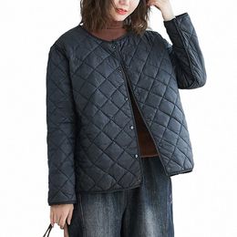 aransue Lightweight Cott Padded Jacket Female Short Coat 2020 Autumn And Winter Fiable Two Side Wearing Thin Top U2Ak#