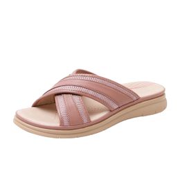 Designer Women Slides flat Sliders fashion classic Summer Leather Comfortable Outdoor Beach Light ladies Slippers big size 35-41