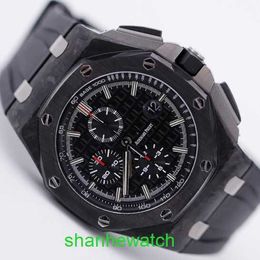 Pilot AP Wrist Watch Royal Oak Offshore 26400AU Mens Watch Black Ceramic Ring Forged Carbon Automatic Machinery Swiss Sports Watch World Famous Watch