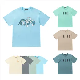 New designer t shirt with dragon pattern letter print mens t shirt high-quality light color tshirt casual short t-shirt hip-hop street clothing t-shirt yyg
