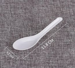 Whole Asian Soup Spoons Saimin Ramen Plastic Spoon Outdoor Disposable Spoons Dining Food W73658170661