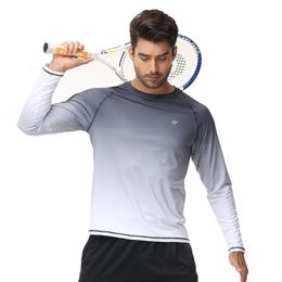 Mens Long Sleeve T-Shirt UPF 50 Rash Guard Tee UV Sun Protection Shirt for Sport Fishing Hiking Workout Outdoor Pullover Shirt 240308