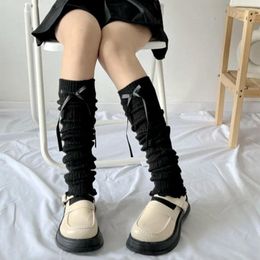 Women Socks Japanese Style Bow Cute JK Ruffles Ballet Guards Woolen Lolitas Lady