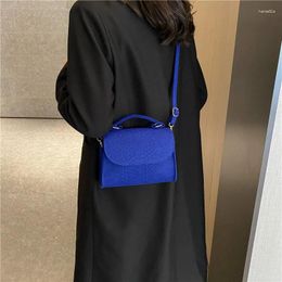 Evening Bags Ladies Trend Handbags Retro Designer Luxury Square Crossbody Female Totes Shoulder For Women 2024