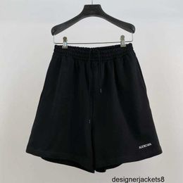 Designer High Edition – Paris B Family Shorts mit kleinen Buchstaben bestickt, klassische Familie für Männer und Frauen, einfache und lockere Sport-Freizeithose, modisch, 7MZS