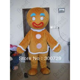 Mascot Costumes Mascot Costumes Foam Gingerbread Man Cartoon Plush Christmas Fancy Dress Halloween Mascot Costume FAE