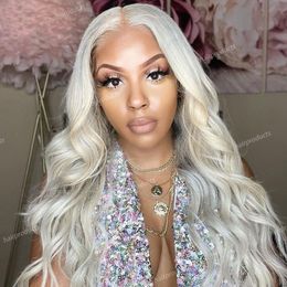 Woman 24 Inch Blonde Long Wavy Curly Glueless Synthetic Lace Front Wig Heat Resistant Fiber24 Hair Natural Soft Wigs For Party Spot Wholesale 371 Fibre s