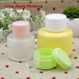 Storage Bottles Long Away Packing 10g/20g/50g/100g Refillable Plastic Empty Makeup Jar Pot Travel Face Cream/Lotion/Cosmetic Container