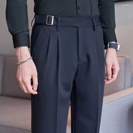 Men's Suits Men Boutique Slim Pants Male Formal Wear Fit Trousers High Quality Man British Style Business Casual Suit 36-28