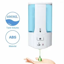 Liquid Soap Dispenser 400ml Bathroom Automatic Sensor Waterproof Wall-Mounted Dispensers
