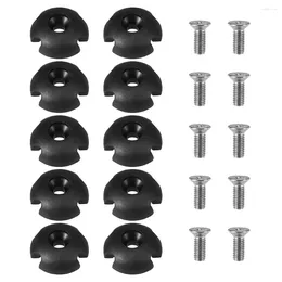 Keychains 10Pcs Deck Line Guide Slotted Round Out Pull Rope Buckle Fitting Accessories For Kayak Canoe Boat