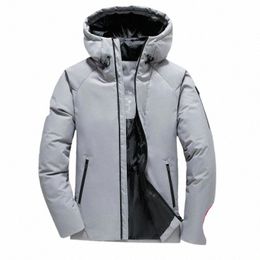 Cappotti da uomo spessi Originali di alta qualità Nuovo piumino riscaldato Giacche da uomo Europa Piumino d'anatra bianco Cappotto invernale maschile Giacca corta Uk D0kH #