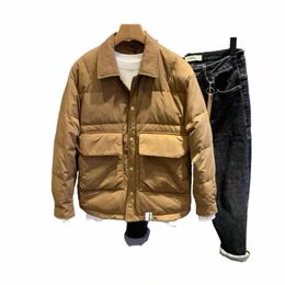 men's Winter Jacket & Coat Cott Outerwear 2023 New Jacket Butt Up Male Windproof Thick Warm Solid Clothing Parkas B104 105p#