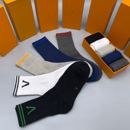 Brand Multicolor Fashion Designer Mens Socks Women Men High Quality Cotton All-match Classic Breathable Mixing Football Basketball Socks