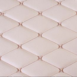 Fabric 100X158Cm Pvc Faux Leather Fabric Synthetic for Sewing Bag Shoes Sofa Car Sponge Quilted Embroidered Car Interior Material Trims