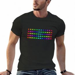 rainbow T-Shirt sports fans plain plus size tops mens champi t shirts N8EA#