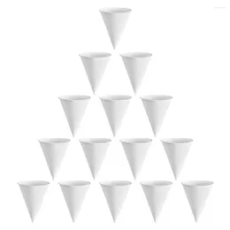 Disposable Cups Straws 250 Pcs Cone Paper Cup Water Storage Container Tableware Coffee Dispenser Taste Banquet