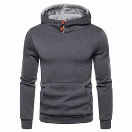 uomo autunno e inverno tendenza tinta unita scuro Lg felpa con cappuccio allentato cappotti Poler Hombre Sudaderas Hombre Y9UW #