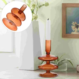 Candle Holders Holder For Decoration Retro Home Centrepieces Dining Table Candles Taper Glass Tealight