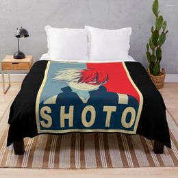 Blankets So Todoroki Poster Throw Blanket For Sofa Decorative Comforter