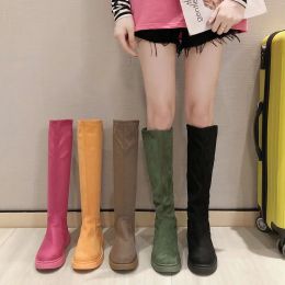 Boots 2022 New Winter Models Snow Boots Women Over The Knee Shoes Female In Tube Long Boots Feminino Zapatos Mujer Bota colourful