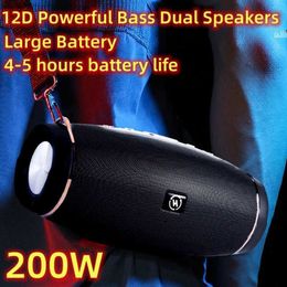 Portable Speakers Powerful Subwoofer Portable Radio FM Wireless Caixa De Som Bluetooth Speaker Music Speaker Bluetooth Suitable for High Power Bass Q240328