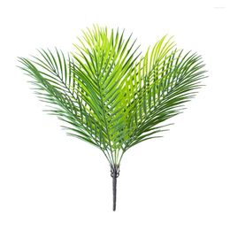 Decorative Flowers Simulated Plants Artificial Palm Tree Decor For Home Garden Office Plastic Fake Leaves