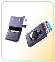 Wallets Men Women Card Cover Antitheft Smart Wallet Tracking Device Slim RFID Holder For Air Tag2079516