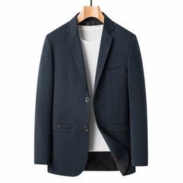 boutique Men's Busin Premium Korean Versi Breathable All-in-e Fi Outdoor British Style Slim Casual Wedding Blazer F9U8#