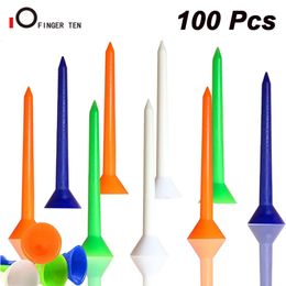 Durable Big Cup Plastic Golf Tees 100 Pcs/Set Reduce Friction Unbreakable Tee for Men Women Golfer 240323