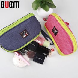 Duffel Bags BUBM Lovely Portalbe Makeup Bag Waterproof Travel Shell Shape Women Big Capacity Cosmetics Toiletry Maquillage291P